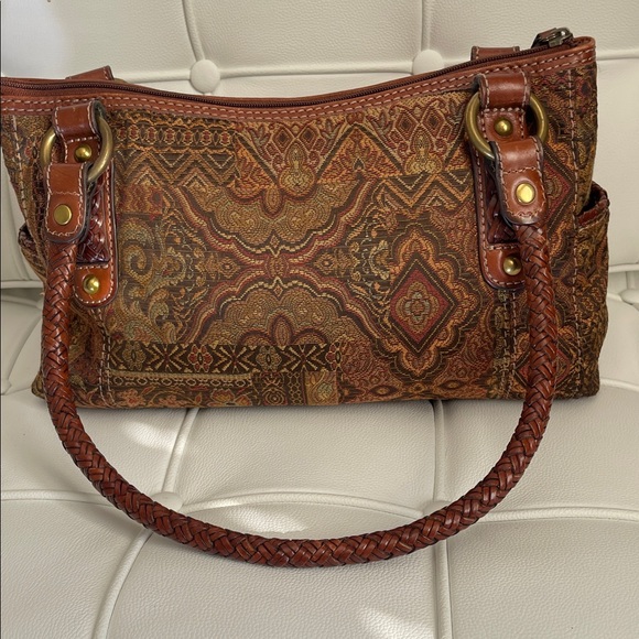 Fossil Brown and Tan Shoulder Bag - Picture 7 of 9